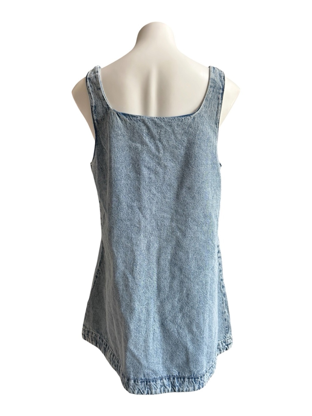 Divided Denim Sleeveless Mini Dress Blue Large NWT - Picture 3 of 7